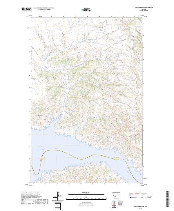 Schuyler Butte topographic map thumbnail