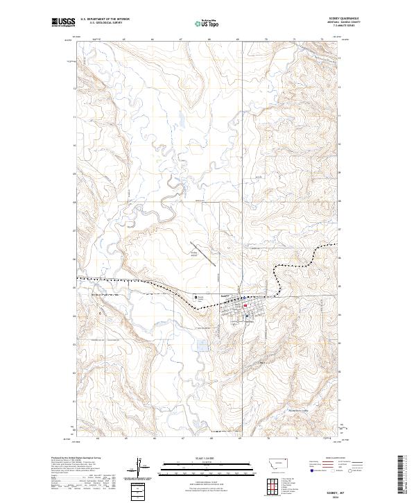 Scobey topographic map thumbnail
