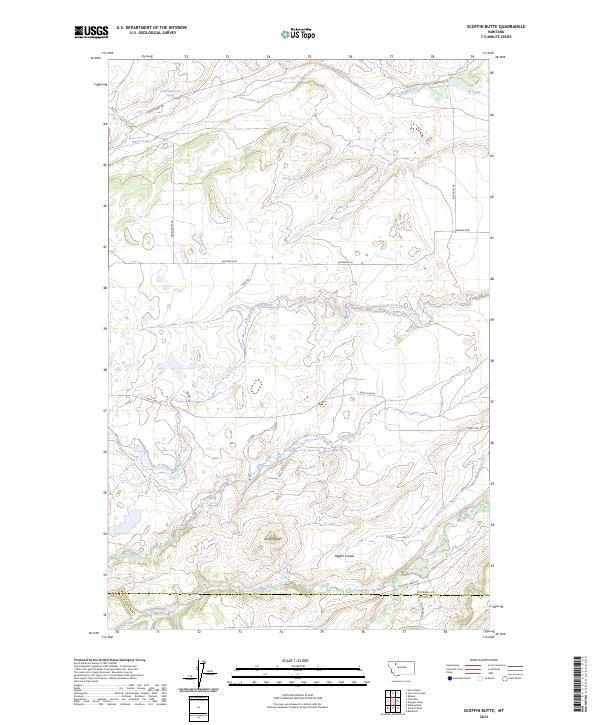Scoffin Butte topographic map thumbnail