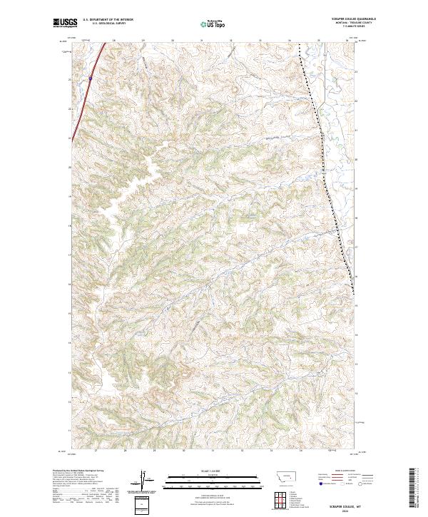 Scraper Coulee topographic map thumbnail