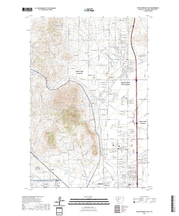 Scratchgravel Hills topographic map thumbnail