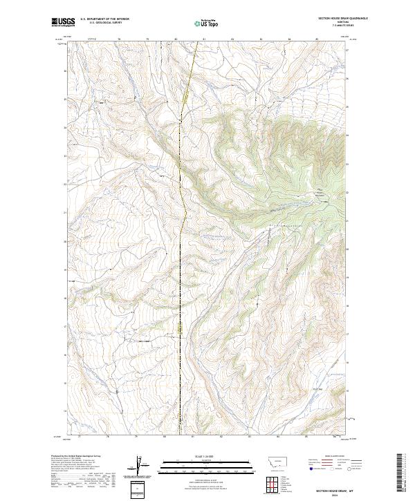 Section House Draw topographic map thumbnail