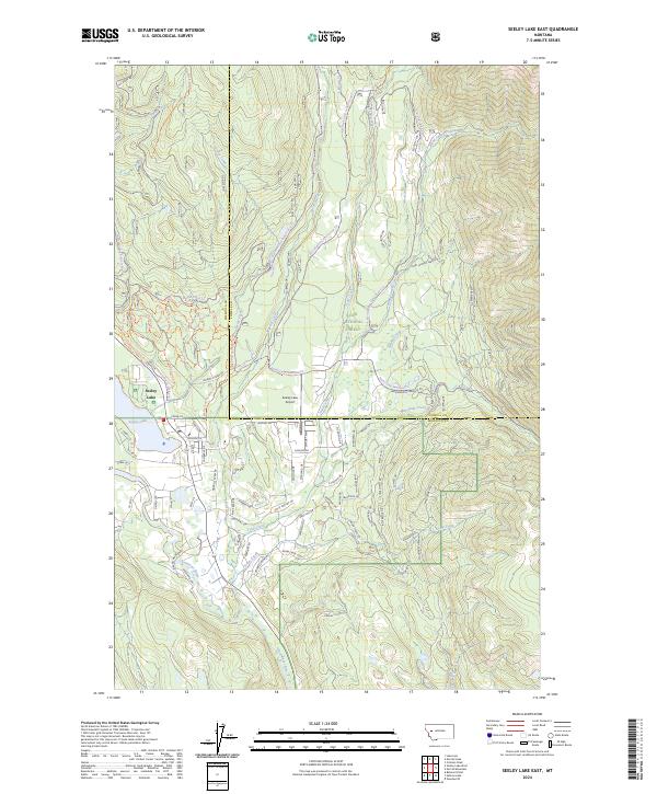 Seeley Lake East topographic map thumbnail