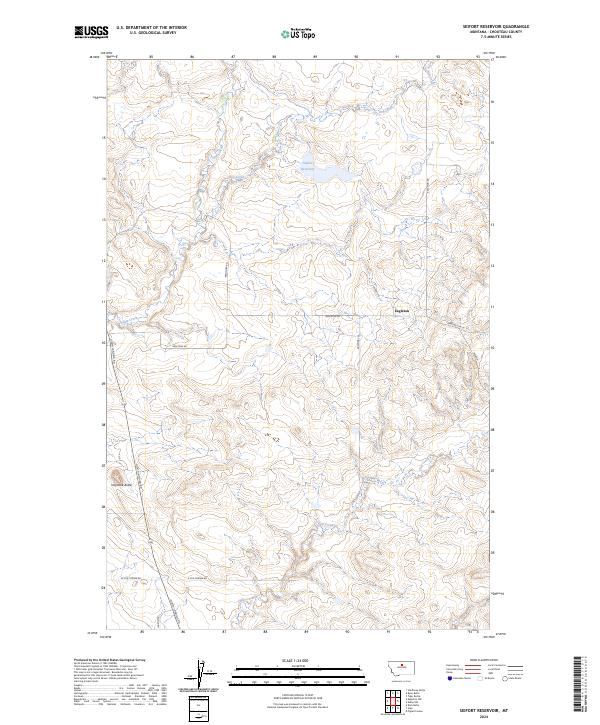 Seifort Reservoir topographic map thumbnail