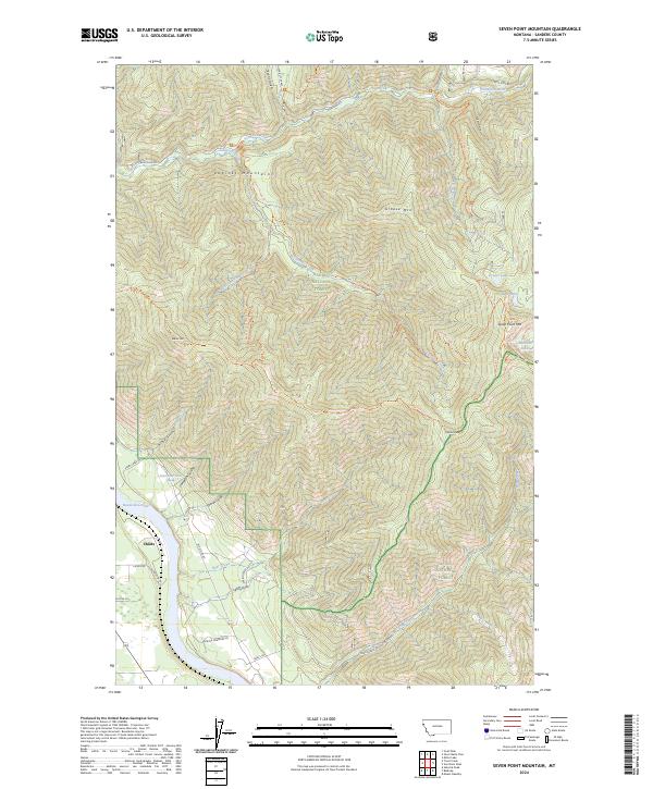 Seven Point Mountain topographic map thumbnail