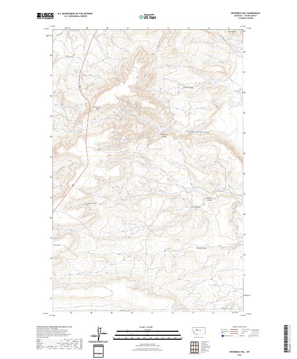 Sevenmile Hill topographic map thumbnail