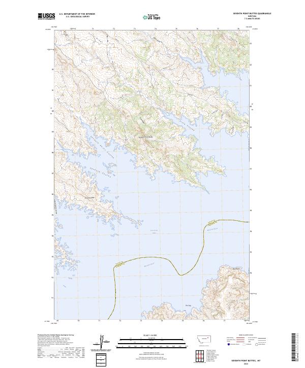 Seventh Point Buttes topographic map thumbnail