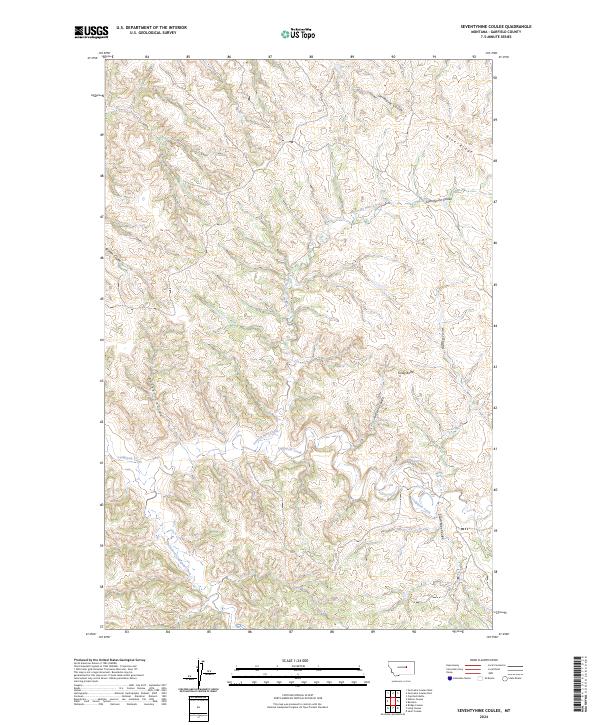 Seventynine Coulee topographic map thumbnail
