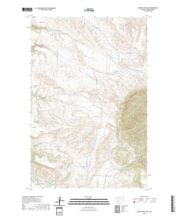 Seventytwo Hills topographic map thumbnail
