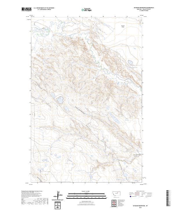 Seymour Reservoir topographic map thumbnail