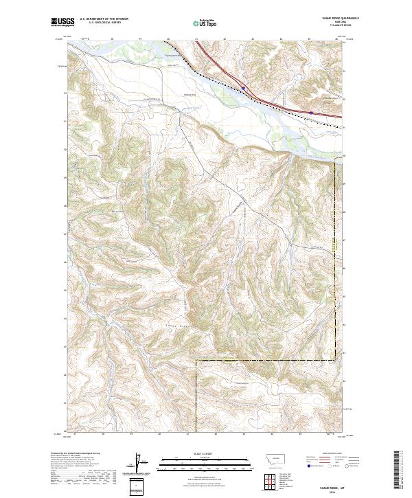 Shane Ridge topographic map thumbnail
