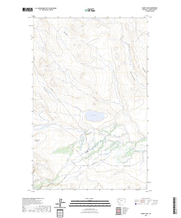 Sharp Lake topographic map thumbnail
