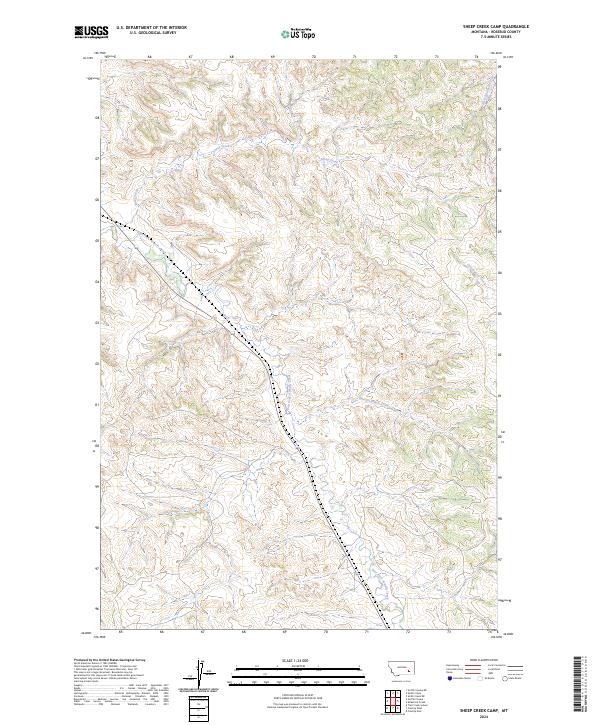 Sheep Creek Camp topographic map thumbnail
