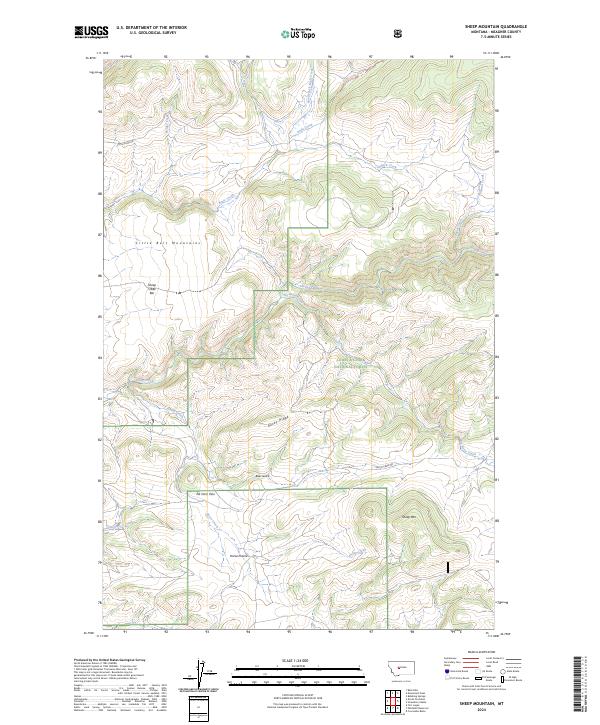 Sheep Mountain 2024 topographic map thumbnail
