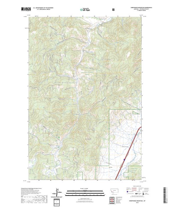 Sheepshead Mountain topographic map thumbnail