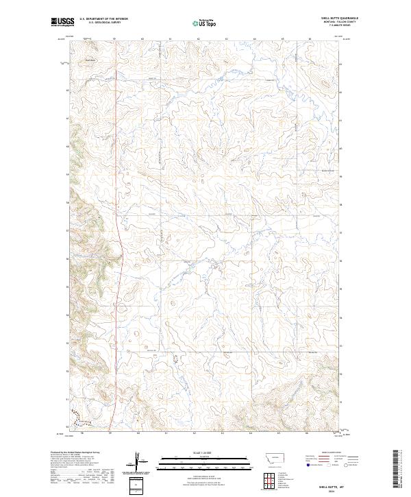 Shell Butte topographic map thumbnail