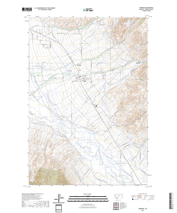 Sheridan topographic map thumbnail