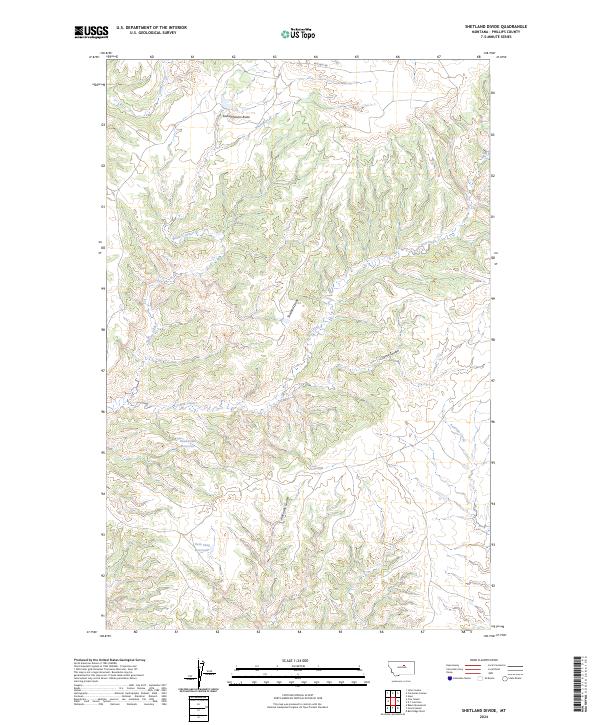 Shetland Divide topographic map thumbnail