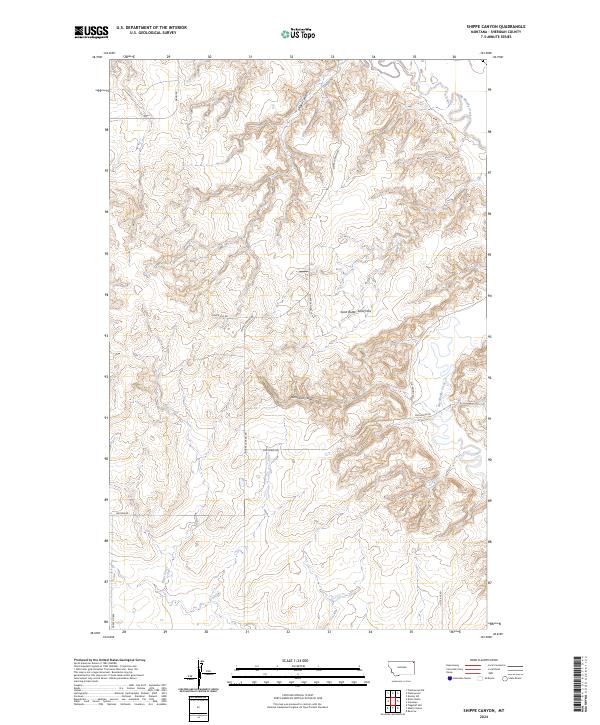 Shippe Canyon 2024 topographic map thumbnail