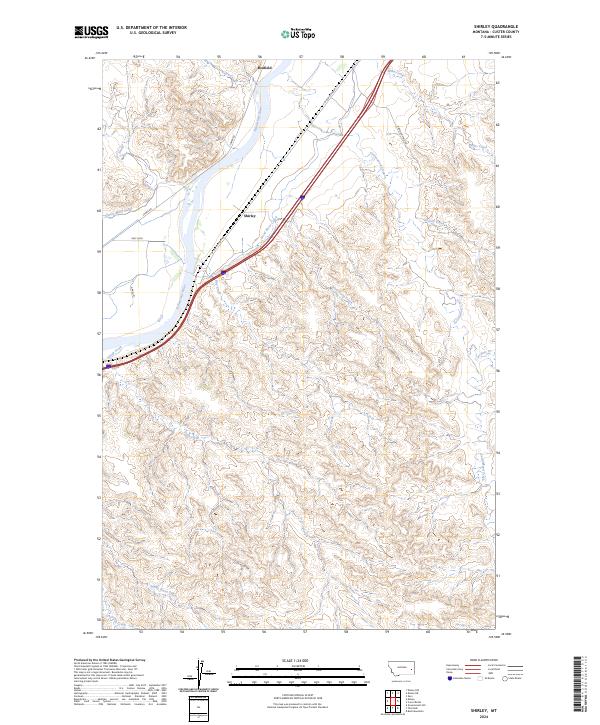 Shirley topographic map thumbnail