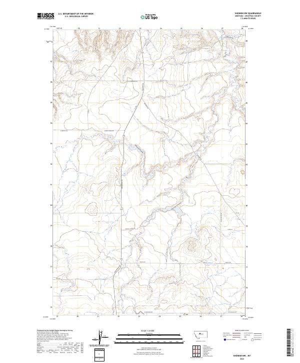 Shonkin NW topographic map thumbnail