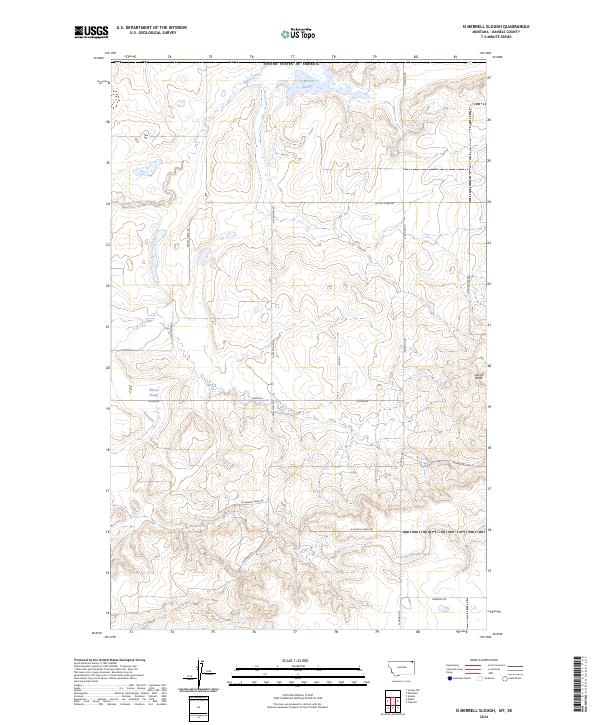 Si Merrell Slough topographic map thumbnail