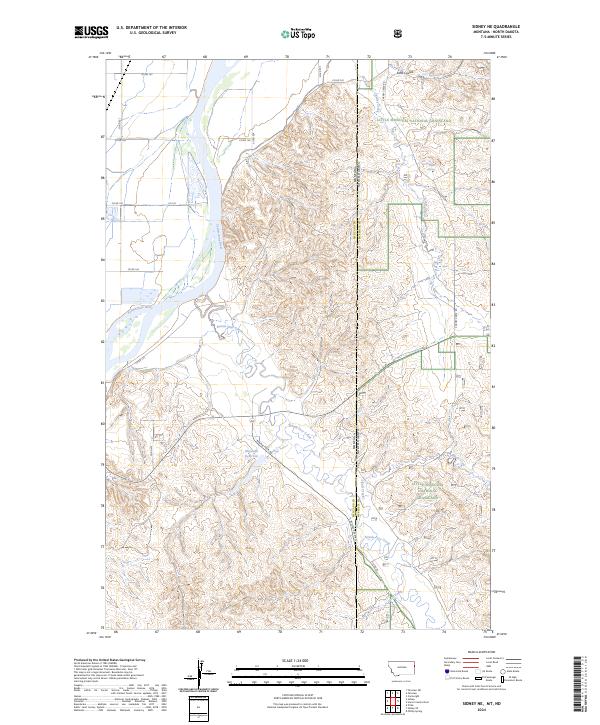 Sidney NE 2024 topographic map thumbnail
