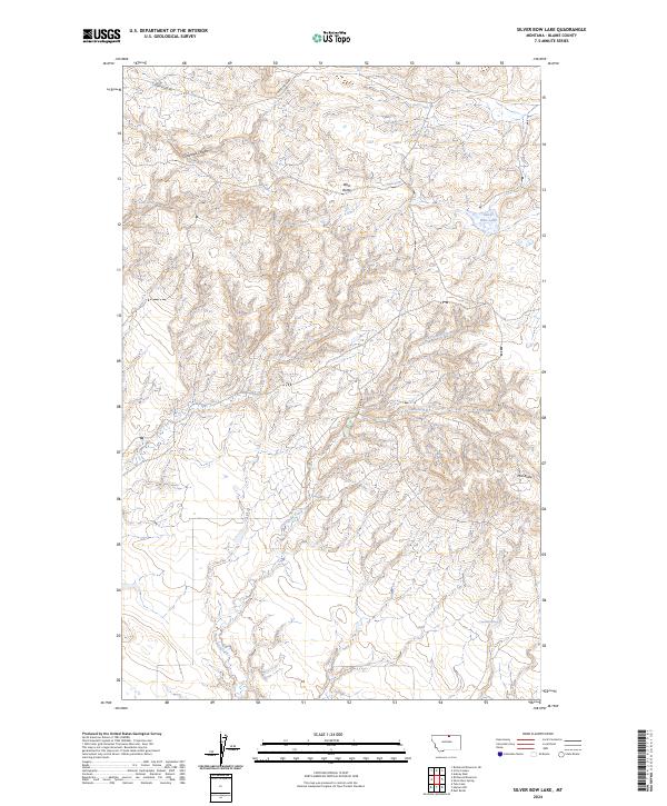 Silver Bow Lake topographic map thumbnail