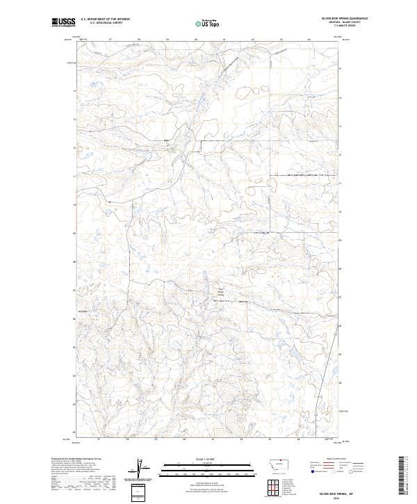 Silver Bow Spring topographic map thumbnail
