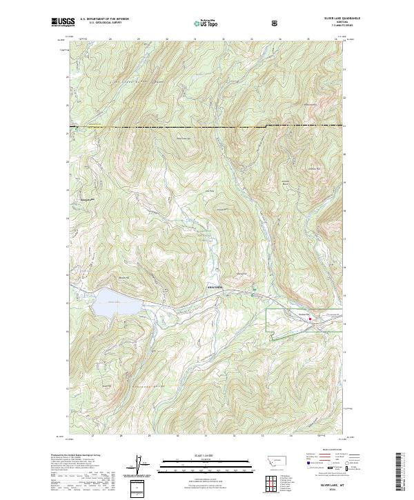 Silver Lake topographic map thumbnail