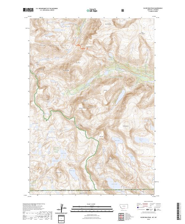 Silver Run Peak topographic map thumbnail