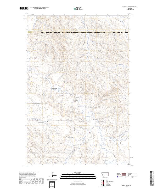 Simons Butte 2024 topographic map thumbnail