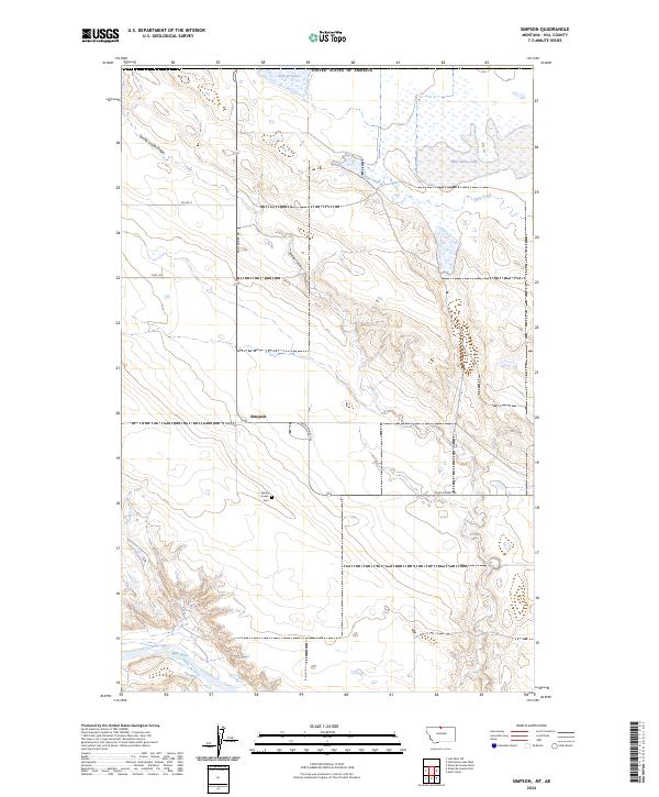 Simpson topographic map thumbnail