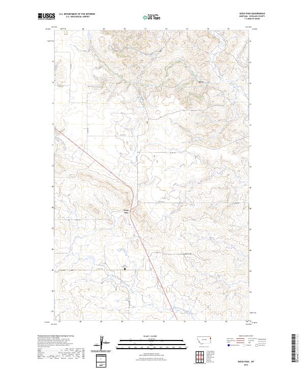 Sioux Pass topographic map thumbnail