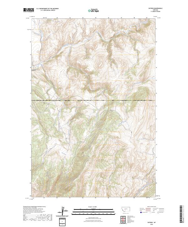 Sixteen topographic map thumbnail