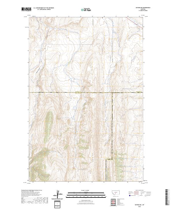 Sixteen NE topographic map thumbnail