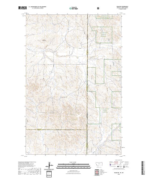 Skaar NE topographic map thumbnail