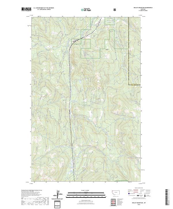 Skillet Mountain topographic map thumbnail