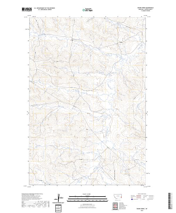 Skunk Creek topographic map thumbnail
