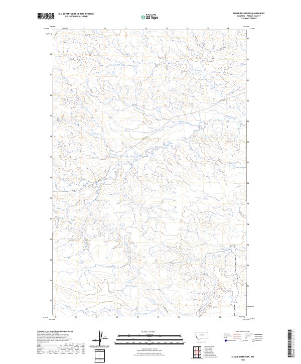 Sloan Reservoir topographic map thumbnail