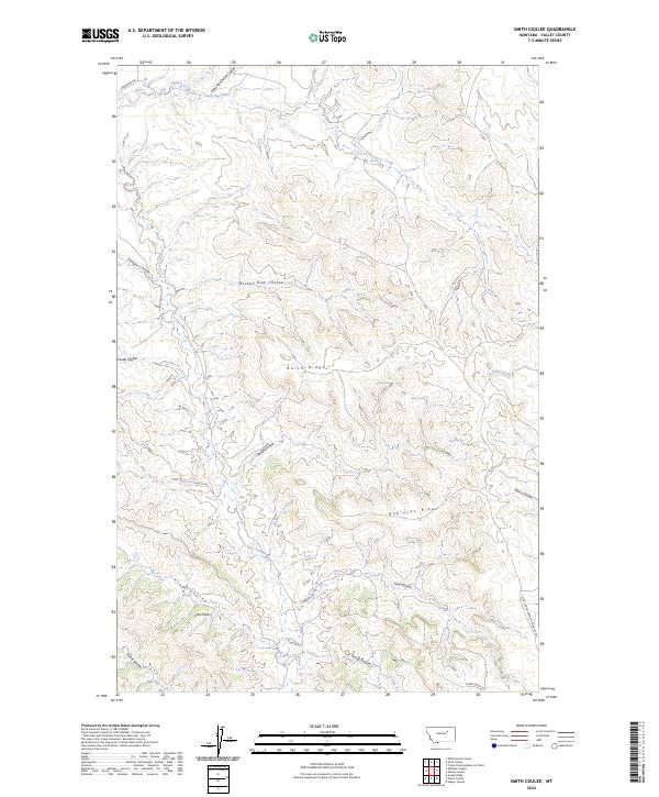 Smith Coulee 2024 topographic map thumbnail