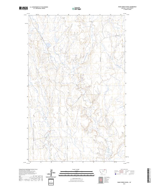 Snake Creek School topographic map thumbnail