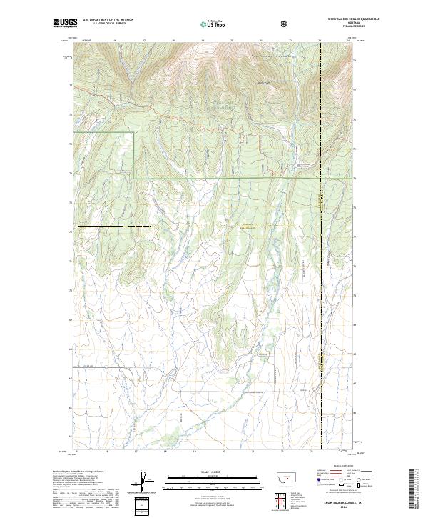 Snow Saucer Coulee topographic map thumbnail