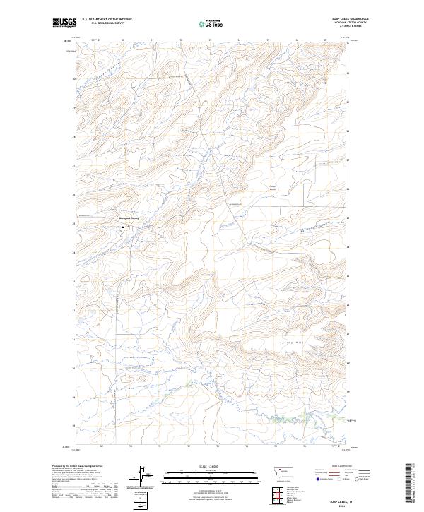 Soap Creek topographic map thumbnail