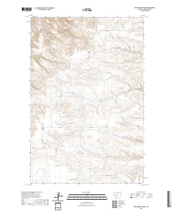 Soda Spring Coulee topographic map thumbnail
