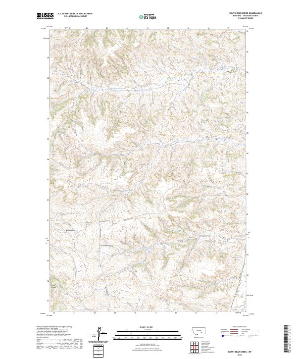 South Bear Creek topographic map thumbnail