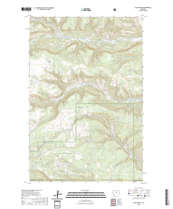 South Bench topographic map thumbnail