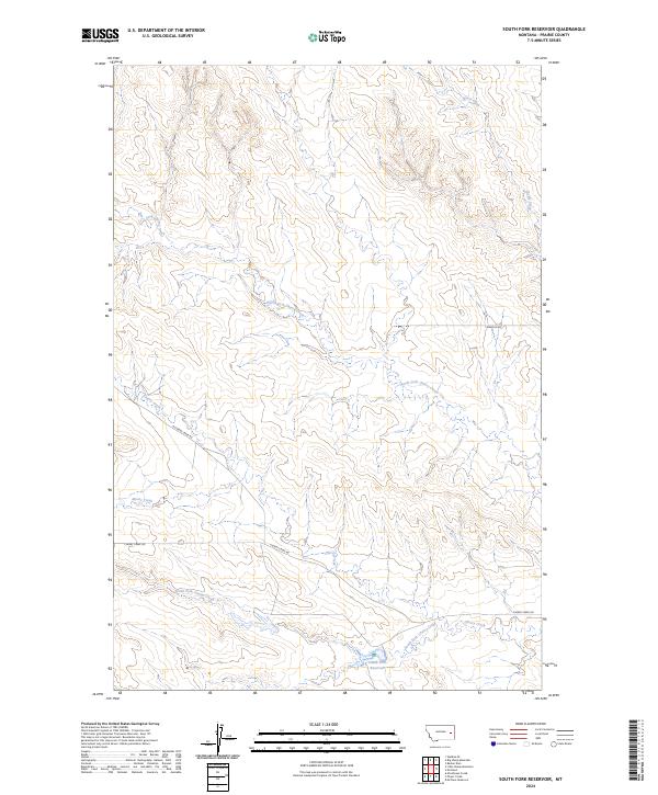 South Fork Reservoir topographic map thumbnail