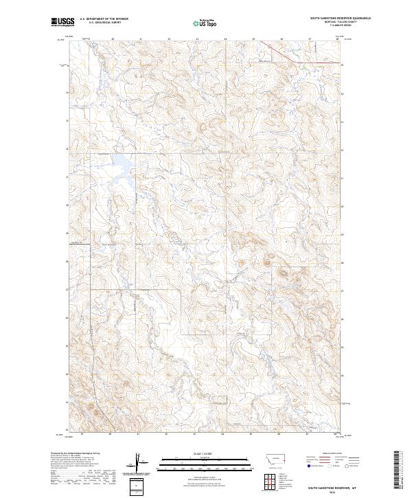 South Sandstone Reservoir topographic map thumbnail