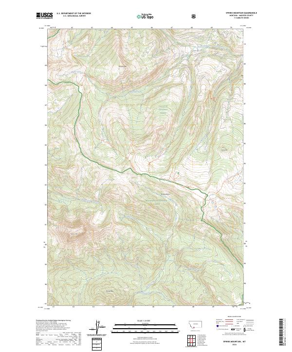 Sphinx Mountain topographic map thumbnail